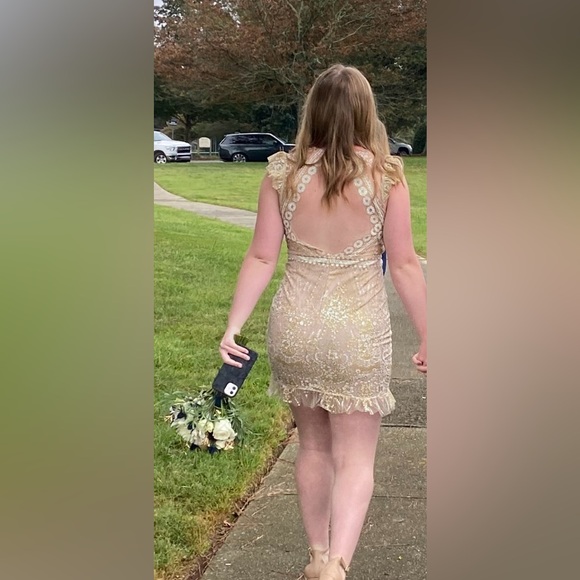 Sparkly HOCO/ Prom Dress - Picture 4 of 4